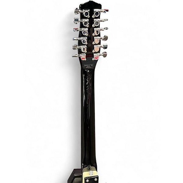 Used Danelectro 12SDC 12-String Black and White Solid Body Electric Guitar