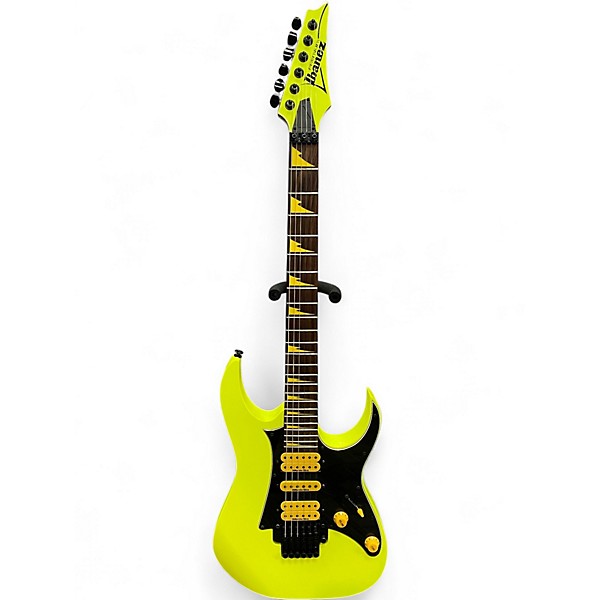 Used Ibanez PREMIUM 25TH ANNIVERSARY RG XXV NEON YELLOW Solid Body Electric Guitar