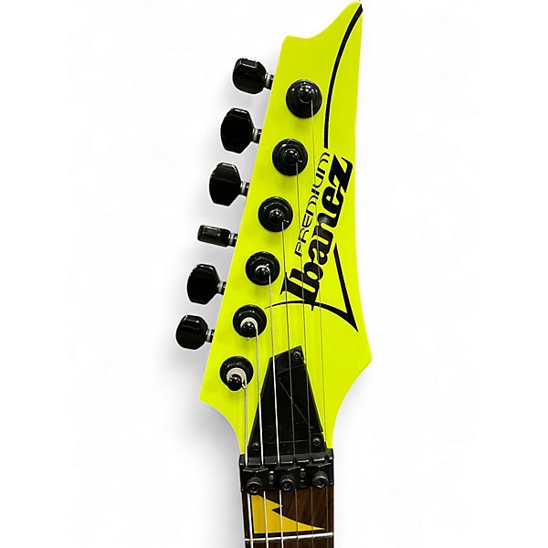 Used Ibanez PREMIUM 25TH ANNIVERSARY RG XXV NEON YELLOW Solid Body Electric Guitar