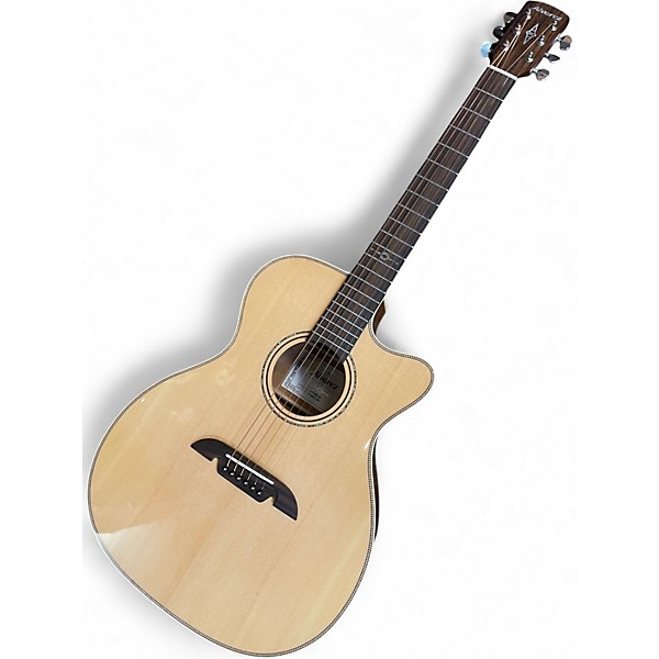 Used Alvarez AFH600CE Natural Acoustic Electric Guitar