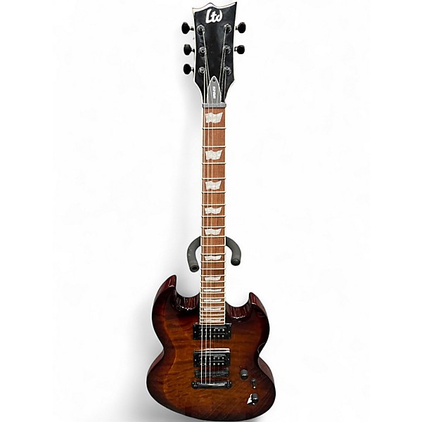 Used ESP LTD Viper 256 Tiger Eye Solid Body Electric Guitar