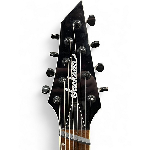 Used Jackson Soloist X 8 String Arch Top SLATX8Q  Transparent Black Burst Solid Body Electric Guitar