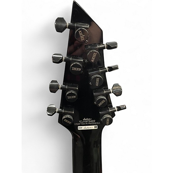 Used Jackson Soloist X 8 String Arch Top SLATX8Q  Transparent Black Burst Solid Body Electric Guitar