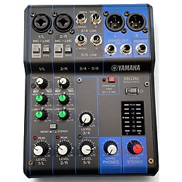 Used Yamaha mg06 Unpowered Mixer
