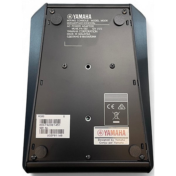 Used Yamaha mg06 Unpowered Mixer