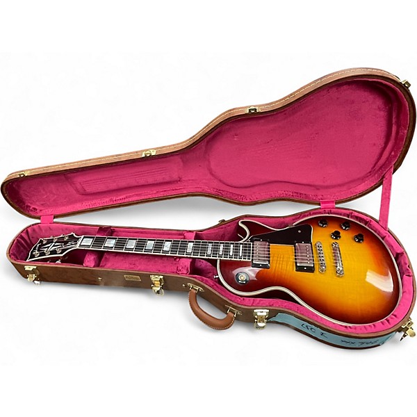 Used 2017 Gibson Les Paul Custom F VOS Sunburst Solid Body Electric Guitar