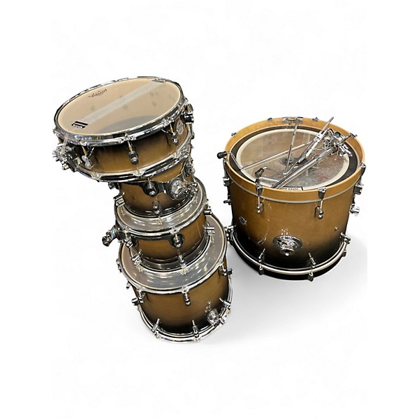 Used PDP by DW 5 Piece Concept Series NATURAL CHARCOAL FADE Drum Kit