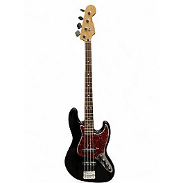Used Fender Deluxe Active Jazz Bass Black Electric Bass Guitar