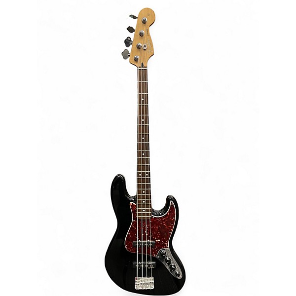 Used Fender Deluxe Active Jazz Bass Black Electric Bass Guitar