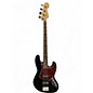 Used Fender Deluxe Active Jazz Bass Black Electric Bass Guitar thumbnail
