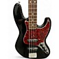 Used Fender Deluxe Active Jazz Bass Black Electric Bass Guitar