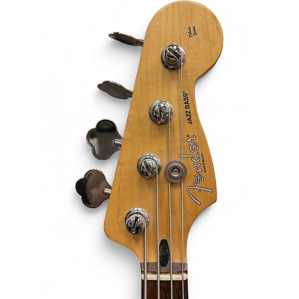 Used Fender Deluxe Active Jazz Bass Black Electric Bass Guitar