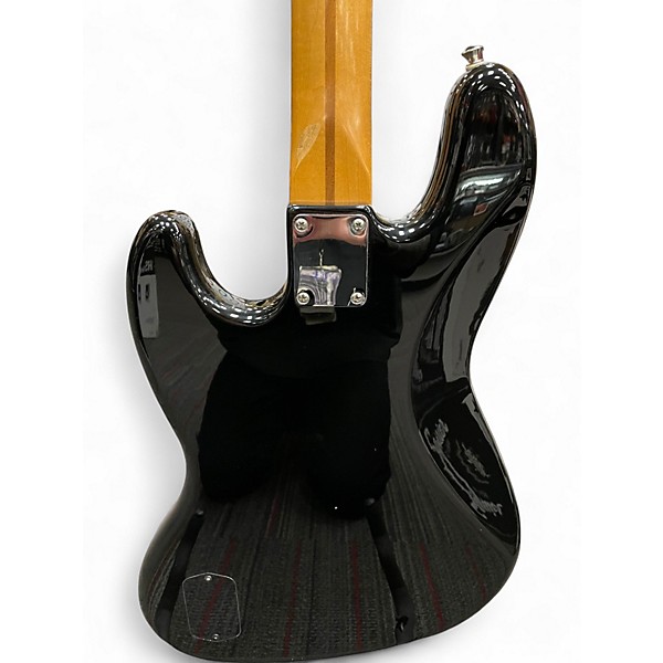 Used Fender Deluxe Active Jazz Bass Black Electric Bass Guitar