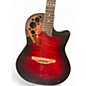 Used Ovation CS347 red burst Acoustic Electric Guitar