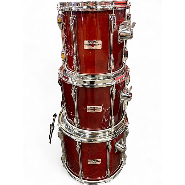 Used Yamaha 4 Piece Recording Custom Cherry Drum Kit