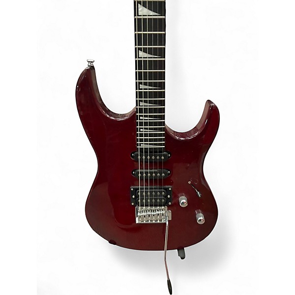 Used Smiger DOUBLE CUTAWAY TRANS RED Solid Body Electric Guitar