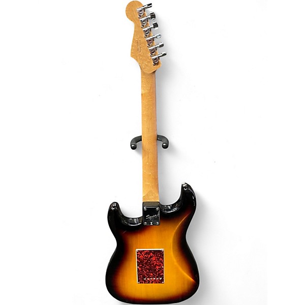 Used Squier Standard Stratocaster 3 Tone Sunburst Solid Body Electric Guitar