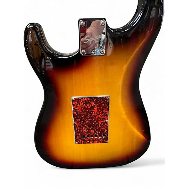 Used Squier Standard Stratocaster 3 Tone Sunburst Solid Body Electric Guitar