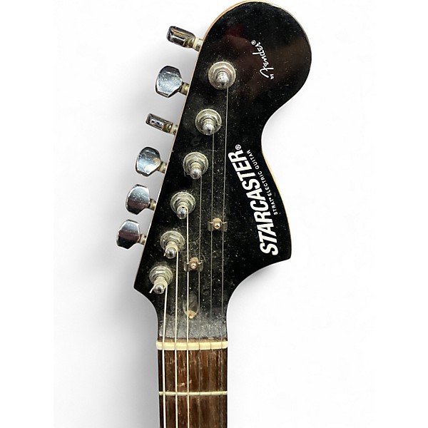 Used Fender Starcaster Black Hollow Body Electric Guitar
