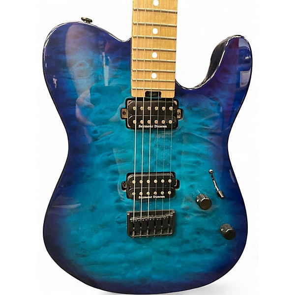 Used Charvel San Dimas Style 2 HH Chlorine Burst Solid Body Electric Guitar