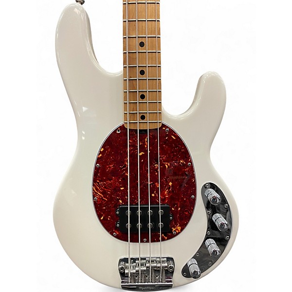 Used Ernie Ball Music Man STINGRAY SLO SPECIAL Olympic White Electric Bass Guitar