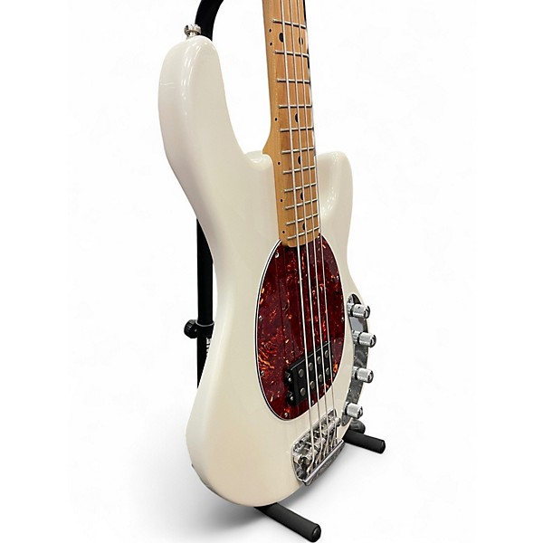 Used Ernie Ball Music Man STINGRAY SLO SPECIAL Olympic White Electric Bass Guitar