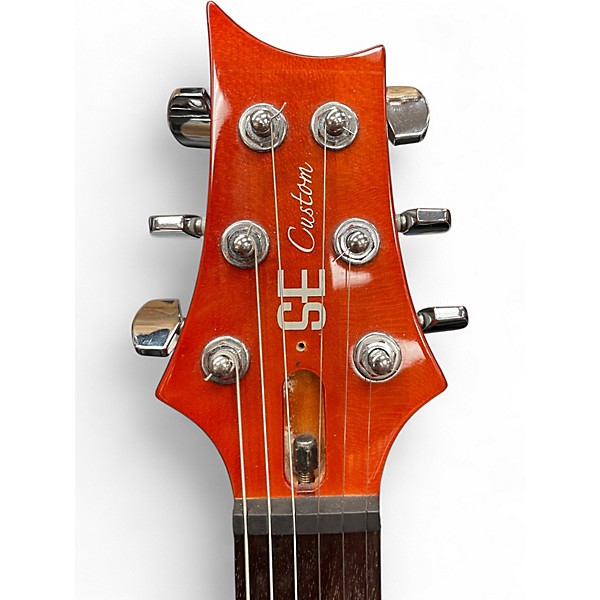 Used PRS SE Custom 24 Amber Solid Body Electric Guitar