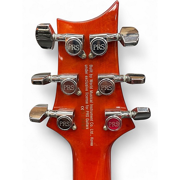 Used PRS SE Custom 24 Amber Solid Body Electric Guitar