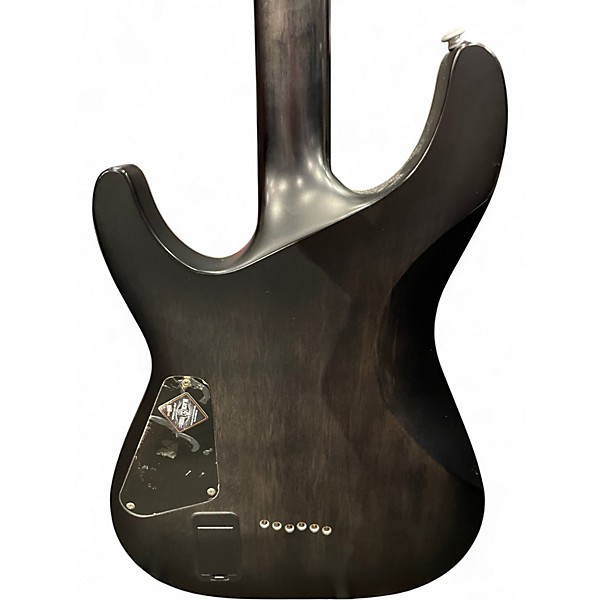 Used Schecter Guitar Research C1 Platinum QUILTED GREY Solid Body Electric Guitar