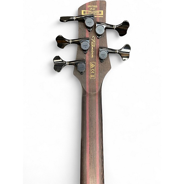 Used Ibanez SR1705B Spalted Maple Electric Bass Guitar