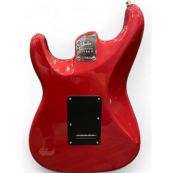 Used 2024 Fender American Ultra II Stratocaster HSS Sinister Red Solid Body Electric Guitar