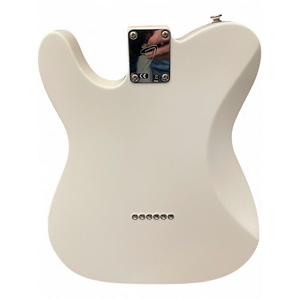 Used 2015 Fender Chris Shiflett Telecaster Deluxe White Solid Body Electric Guitar