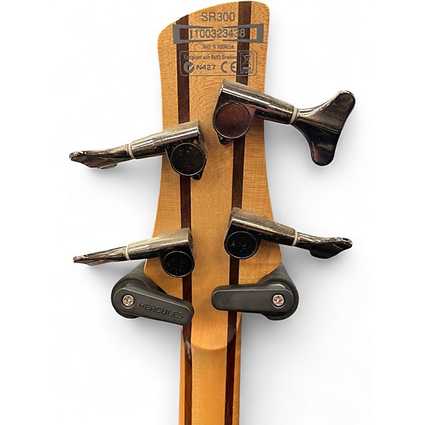 Used Ibanez SR300 Metallic Orange Electric Bass Guitar