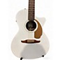Used Fender Newporter Player White Acoustic Electric Guitar