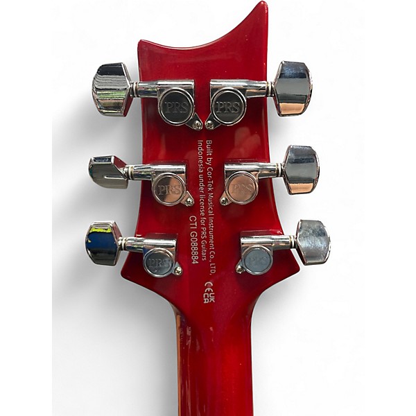 Used PRS SE Custom 24 08 charcoal cherry burst Solid Body Electric Guitar