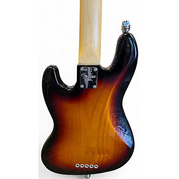 Used 2017 Fender American Standard Precision Bass V 3 Color Sunburst Electric Bass Guitar