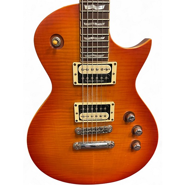 Used ESP LTD EC1000 Deluxe Honey Burst Solid Body Electric Guitar