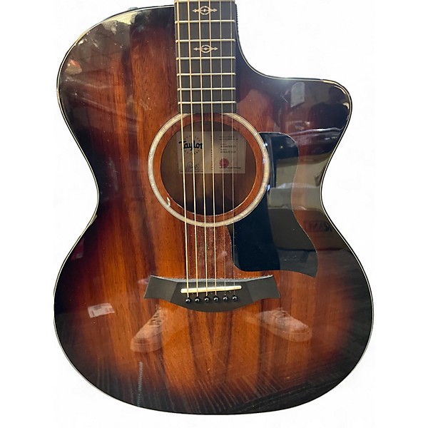 Used Taylor 224CEKDLX SHADED EDGE BURST Acoustic Electric Guitar