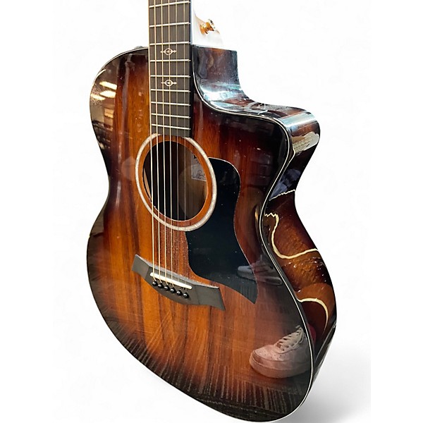 Used Taylor 224CEKDLX SHADED EDGE BURST Acoustic Electric Guitar