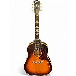 Vintage 1954 Gibson 1954 J-160E Sunburst Acoustic Electric Guitar