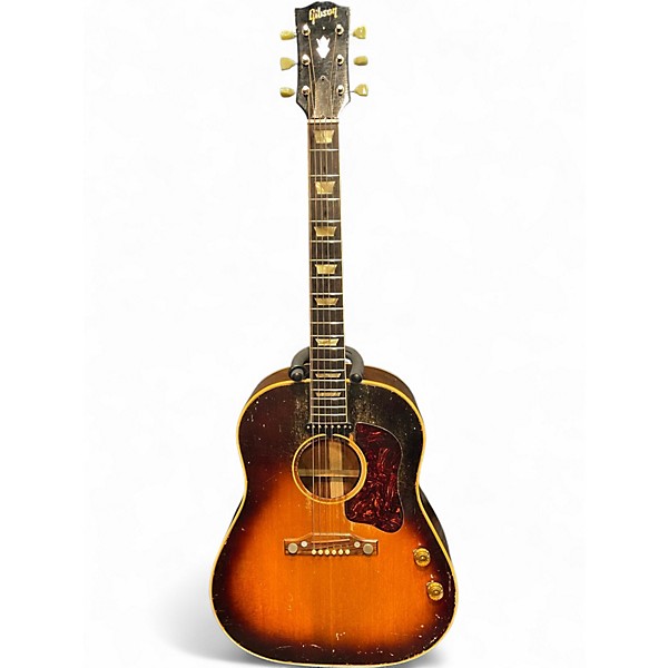 Vintage 1954 Gibson 1954 J-160E Sunburst Acoustic Electric Guitar