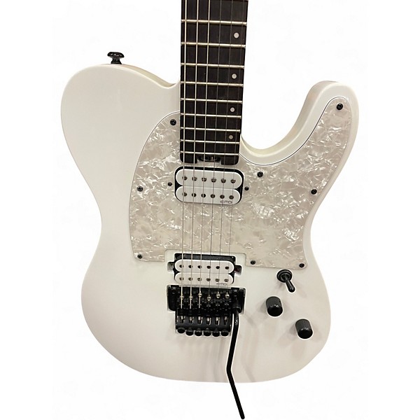 Used Schecter Guitar Research SUN VALLEY SUPER SHREDDER PT FR Classic White Solid Body Electric Guitar