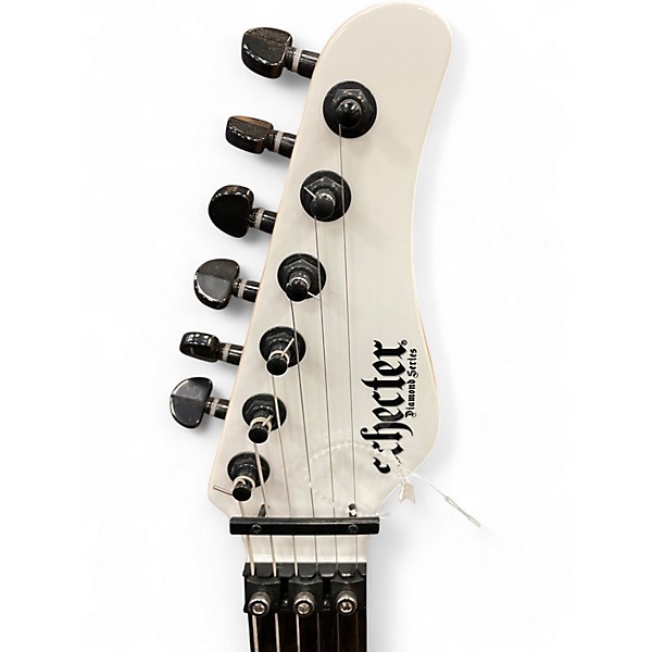 Used Schecter Guitar Research SUN VALLEY SUPER SHREDDER PT FR Classic White Solid Body Electric Guitar