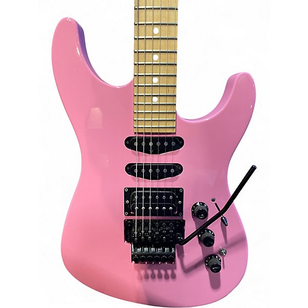 Used Fender Limited Edition HM Stratocaster Pink Solid Body Electric Guitar