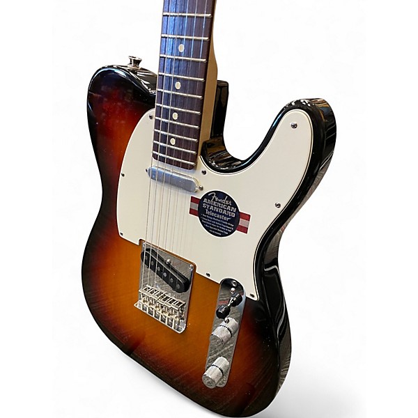 Used Fender American Standard Telecaster 3 Color Sunburst Solid Body Electric Guitar