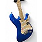 Used 2000s Fender American Standard Stratocaster Blue Solid Body Electric Guitar