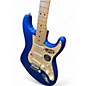 Used 2000s Fender American Standard Stratocaster Blue Solid Body Electric Guitar