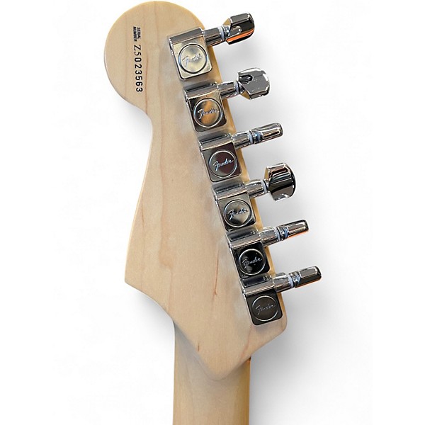 Used 2000s Fender American Standard Stratocaster Blue Solid Body Electric Guitar