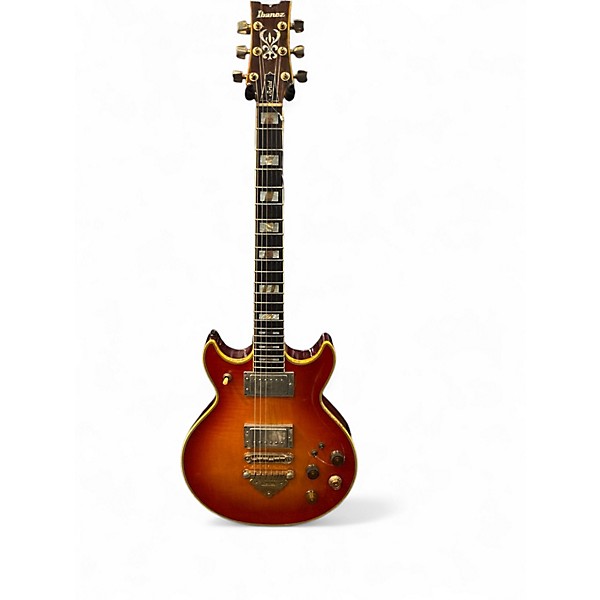 Used Ibanez Artist AR350 Cherry Sunburst Solid Body Electric Guitar