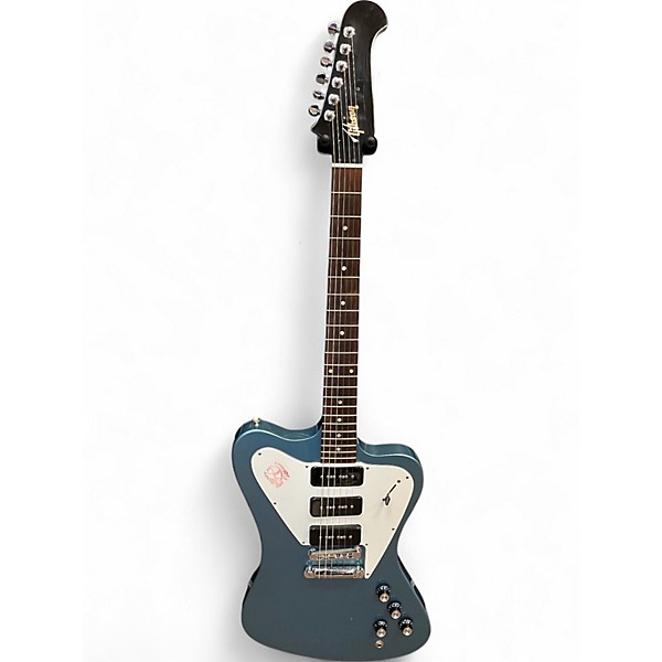 Used Gibson Firebird Studio Non Reverse Blue Solid Body Electric Guitar